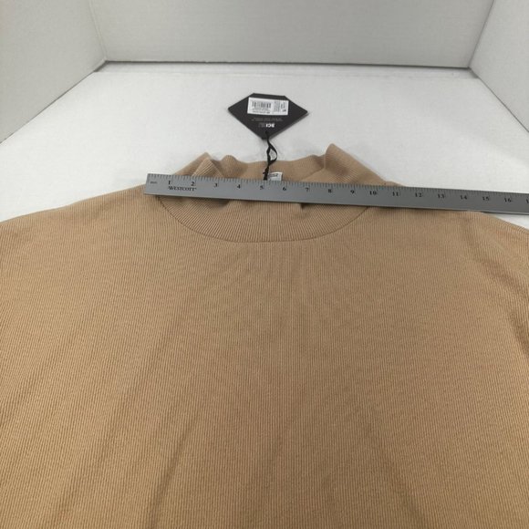 Ava And Viv Women's Size 2X 20W-22W Sweater Short Turtle Neck Ribbed Tan New - Picture 7 of 14